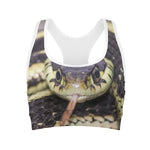 Garter Snake Print Women's Sports Bra
