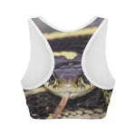 Garter Snake Print Women's Sports Bra
