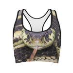 Garter Snake Print Women's Sports Bra