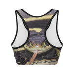 Garter Snake Print Women's Sports Bra