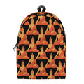 Gautama Buddha Pattern Print School Backpack