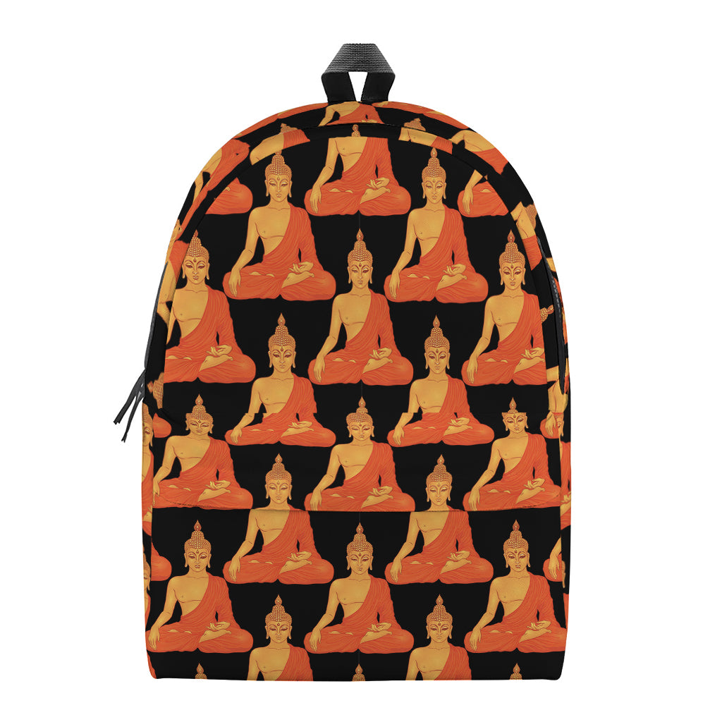 Gautama Buddha Pattern Print Backpack