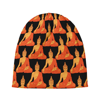 Gautama Buddha Pattern Print Beanie