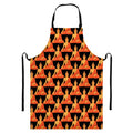 Gautama Buddha Pattern Print Bib Apron With Pocket