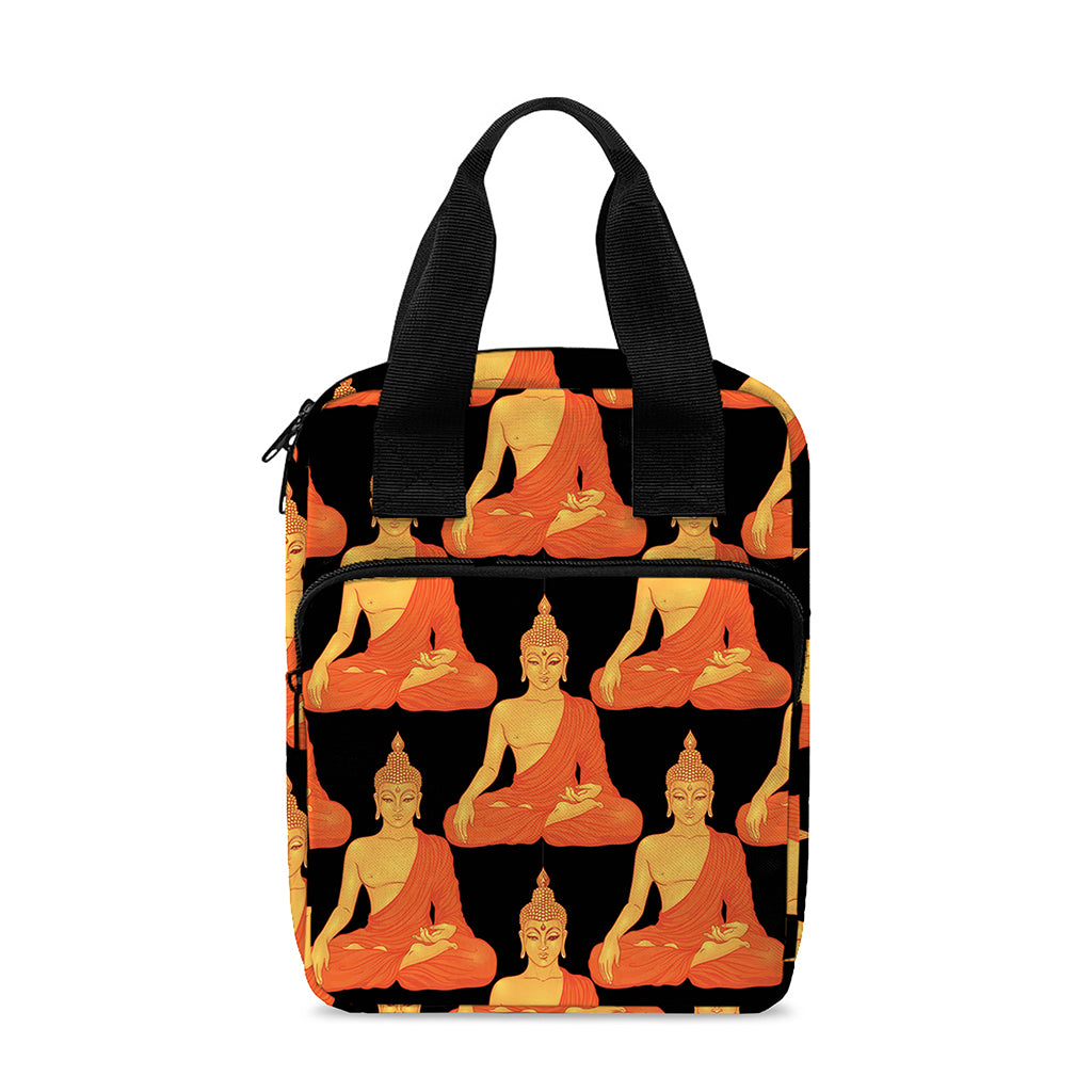 Gautama Buddha Pattern Print Bible Tote Bag