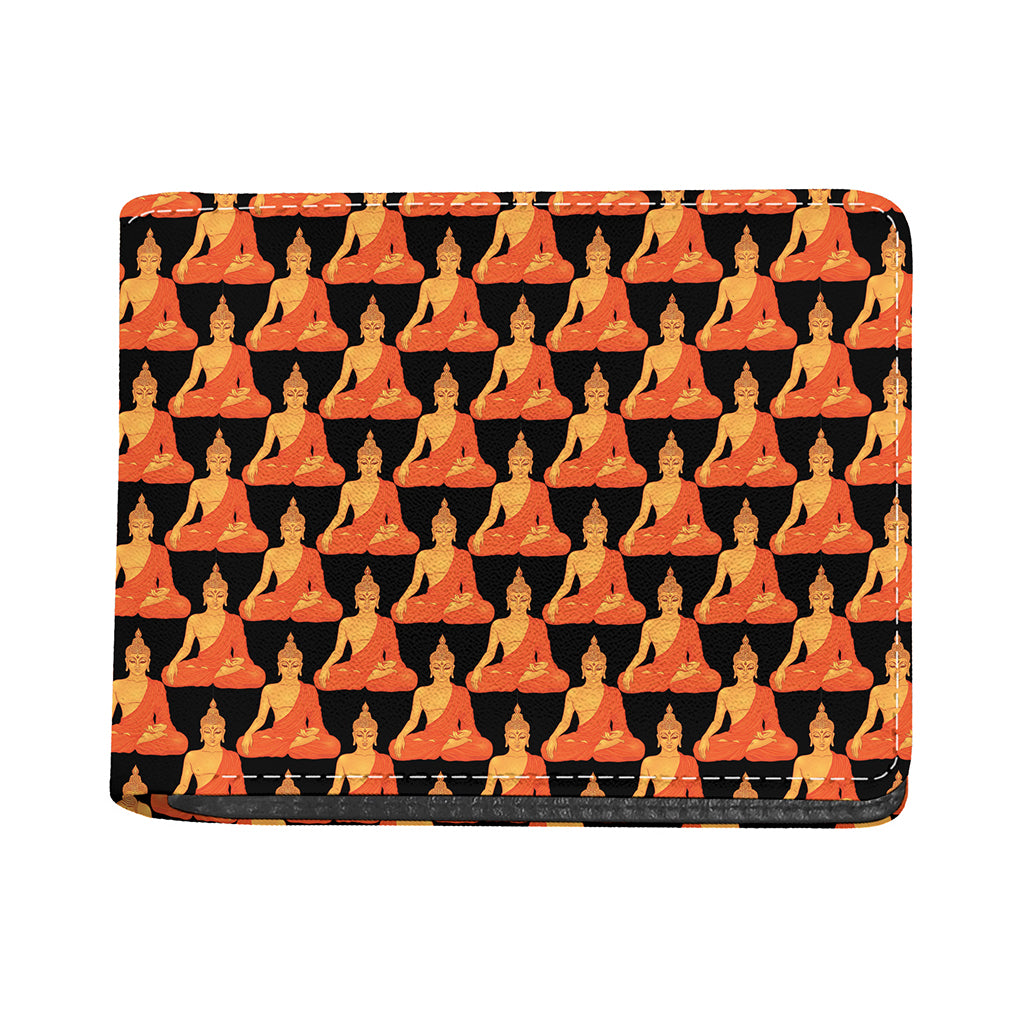 Gautama Buddha Pattern Print Bifold Wallet