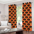 Gautama Buddha Pattern Print Dimout Grommet Curtains