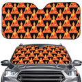 Gautama Buddha Pattern Print Car Windshield Sun Shade