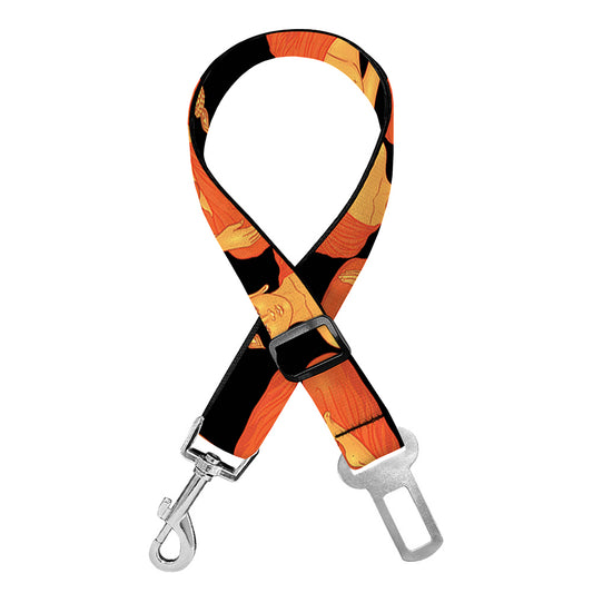 Gautama Buddha Pattern Print Dog Seat Belt