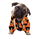 Gautama Buddha Pattern Print Dog Zip Up Hoodie