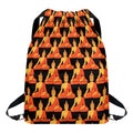Gautama Buddha Pattern Print Drawstring Backpack