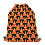 Gautama Buddha Pattern Print Drawstring Bag