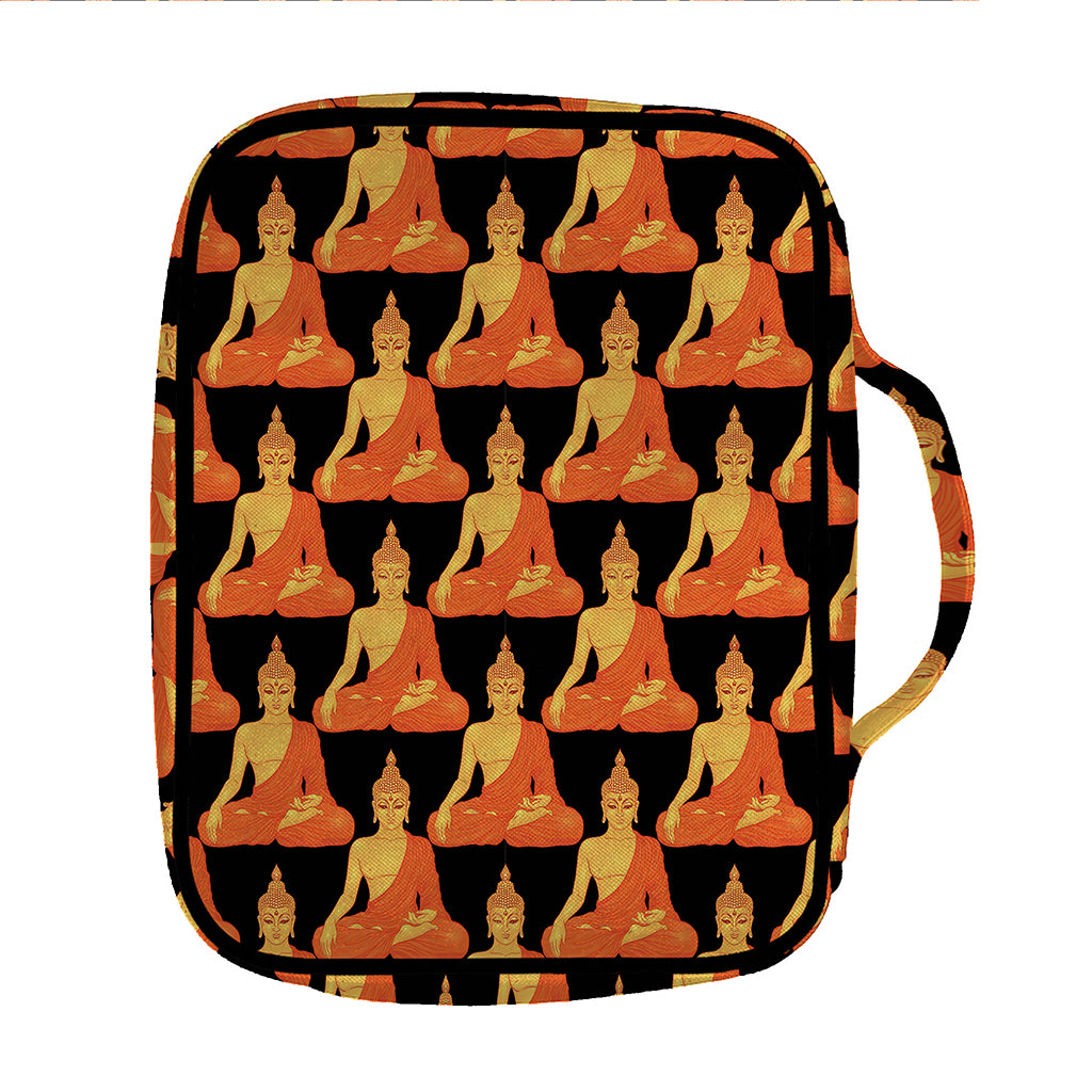Gautama Buddha Pattern Print Front Pocket Bible Bag