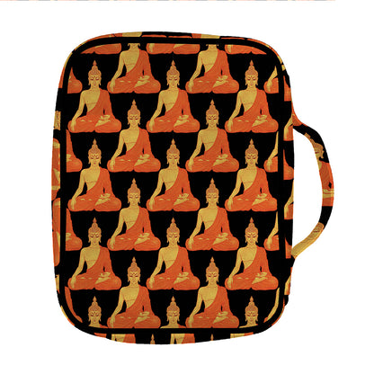 Gautama Buddha Pattern Print Front Pocket Bible Bag