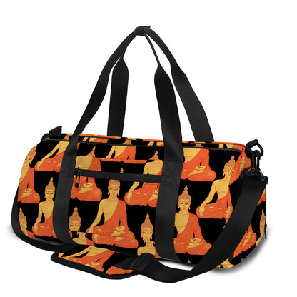 Gautama Buddha Pattern Print Gym Bag