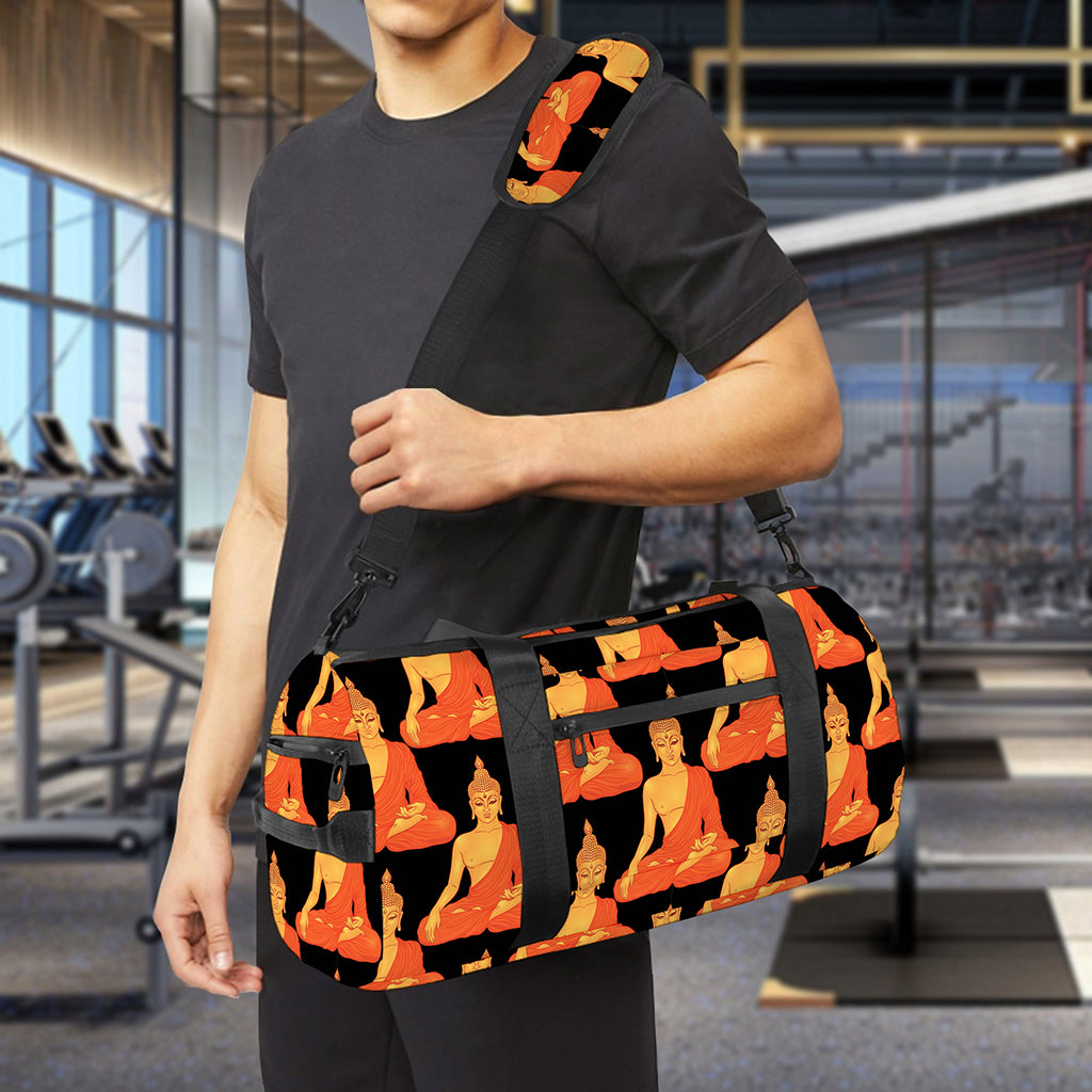 Gautama Buddha Pattern Print Gym Bag