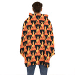 Gautama Buddha Pattern Print Hoodie Blanket