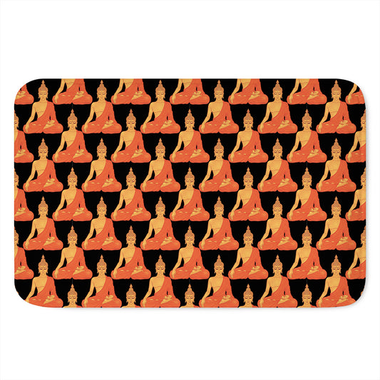 Gautama Buddha Pattern Print Indoor Door Mat