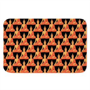 Gautama Buddha Pattern Print Indoor Door Mat