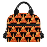 Gautama Buddha Pattern Print Insulated Lunch Bag
