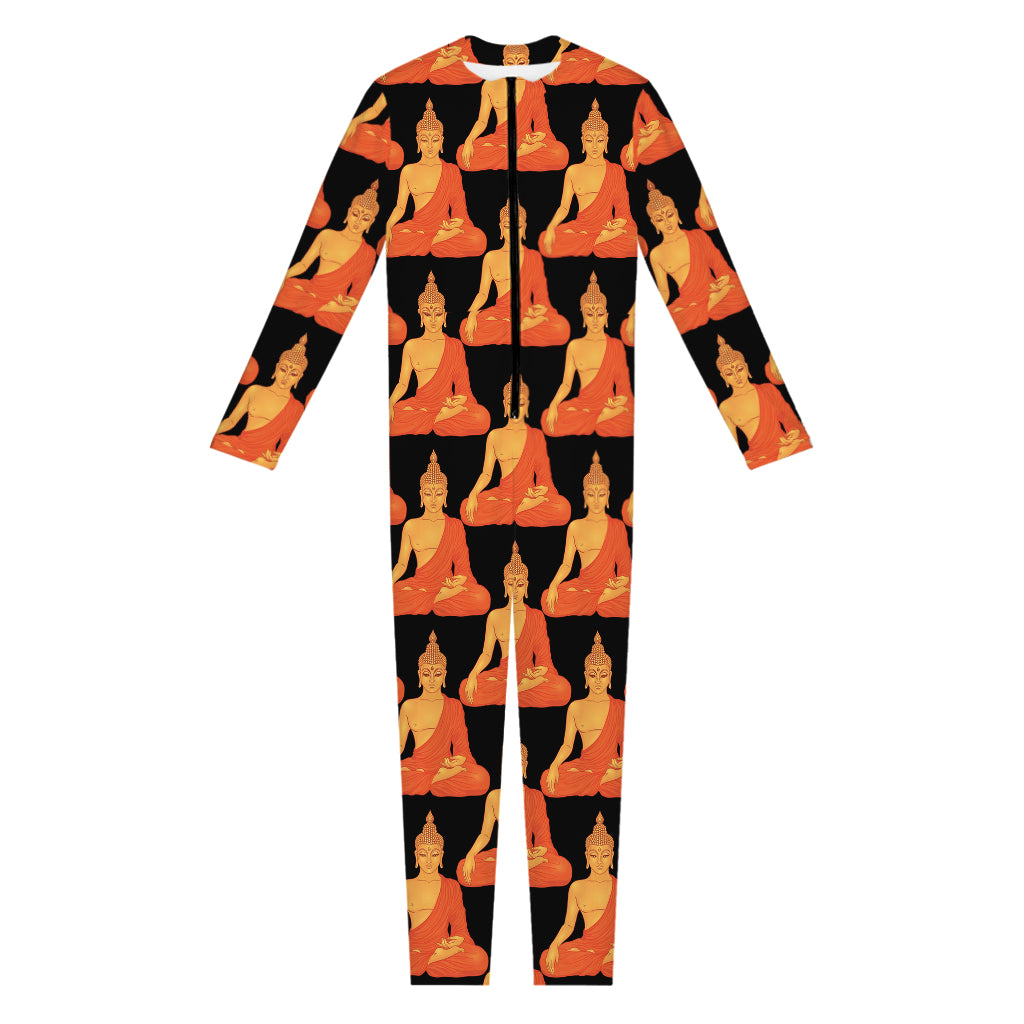 Gautama Buddha Pattern Print Jumpsuit