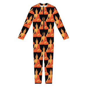 Gautama Buddha Pattern Print Jumpsuit