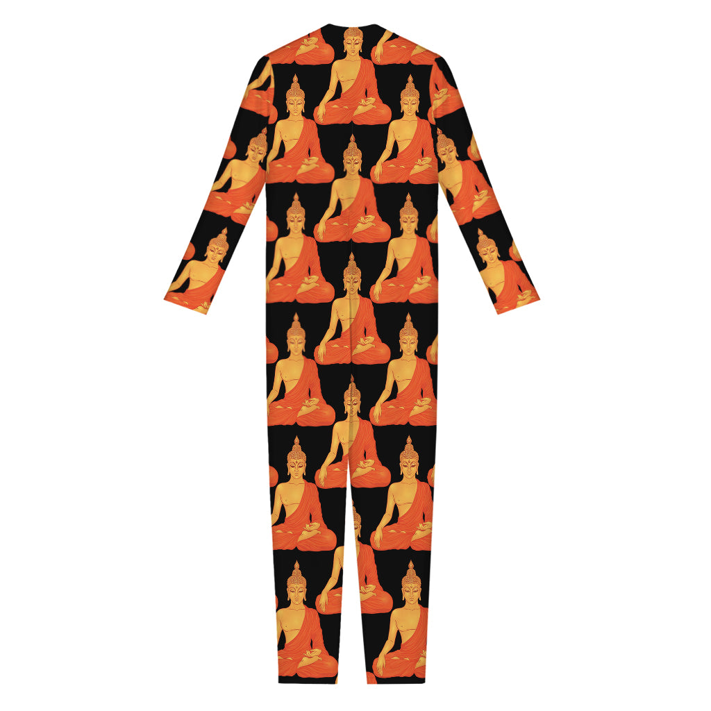 Gautama Buddha Pattern Print Jumpsuit