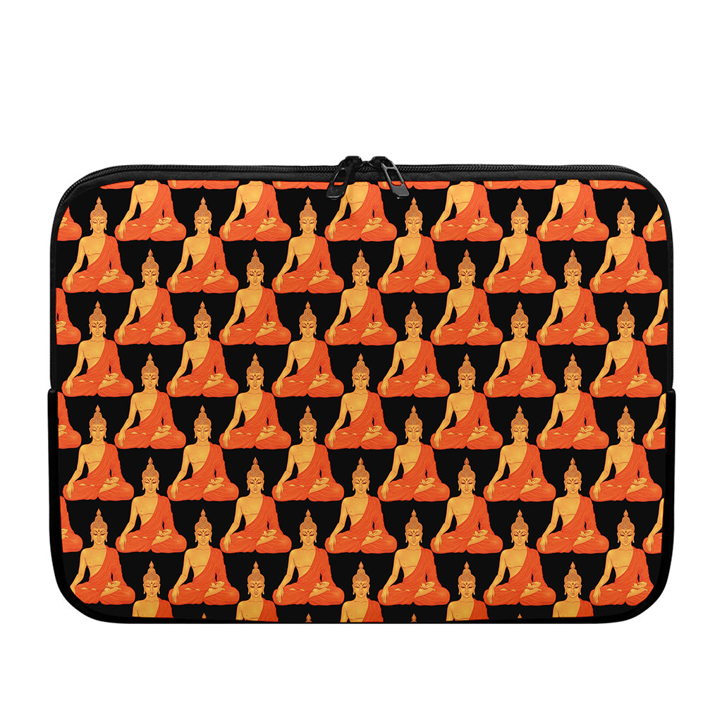 Gautama Buddha Pattern Print Laptop Sleeve
