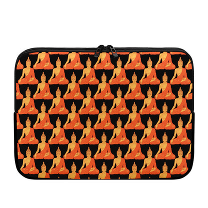 Gautama Buddha Pattern Print Laptop Sleeve