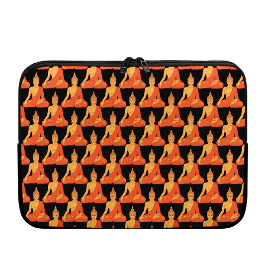 Gautama Buddha Pattern Print Laptop Sleeve