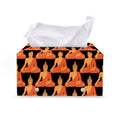 Gautama Buddha Pattern Print Leather Tissue Box Cover