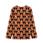 Gautama Buddha Pattern Print Long Sleeve Short Coat