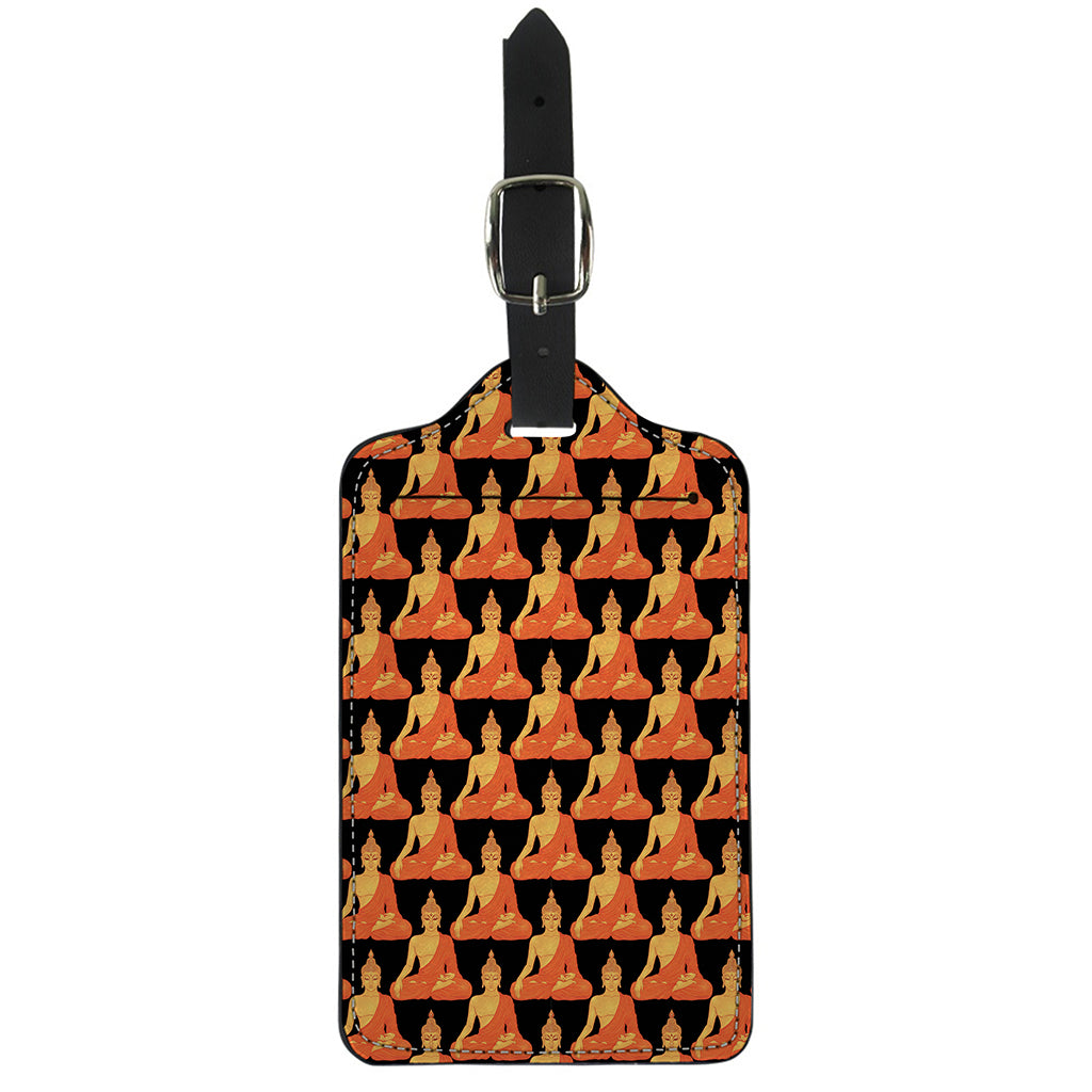 Gautama Buddha Pattern Print Luggage Tag