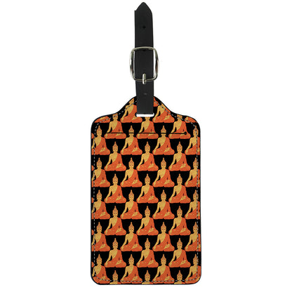 Gautama Buddha Pattern Print Luggage Tag