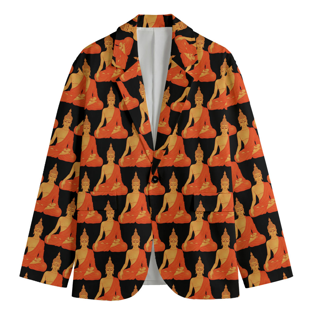 Gautama Buddha Pattern Print Men's Blazer