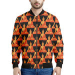 Gautama Buddha Pattern Print Men's Bomber Jacket