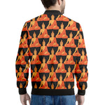 Gautama Buddha Pattern Print Men's Bomber Jacket