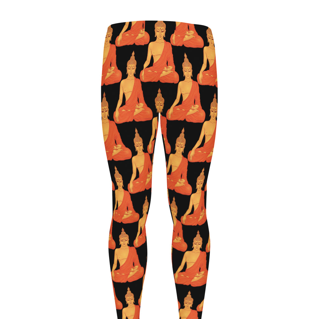 Gautama Buddha Pattern Print Men's leggings