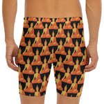 Gautama Buddha Pattern Print Men's Long Boxer Briefs