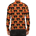 Gautama Buddha Pattern Print Men's Long Sleeve Rash Guard