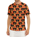 Gautama Buddha Pattern Print Men's Short Sleeve Rash Guard