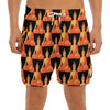 Gautama Buddha Pattern Print Men's Split Running Shorts