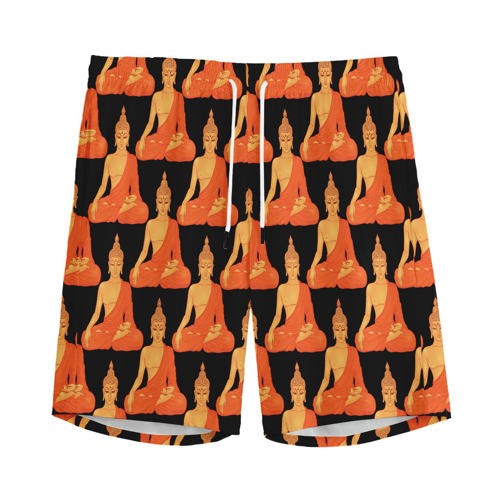 Gautama Buddha Pattern Print Men's Sports Shorts