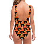 Gautama Buddha Pattern Print One Piece Swimsuit