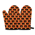 Gautama Buddha Pattern Print Oven Mitts