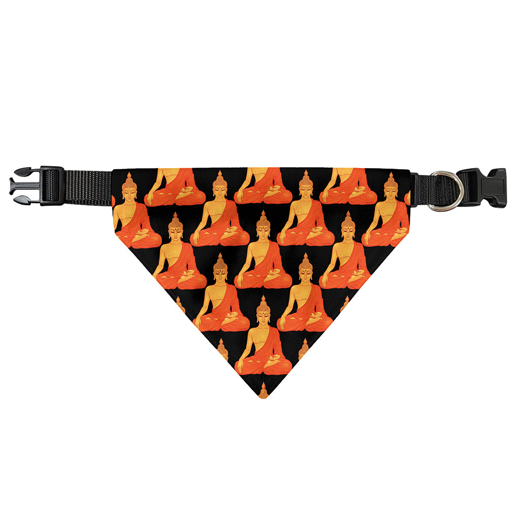 Gautama Buddha Pattern Print Over The Collar Dog Bandana