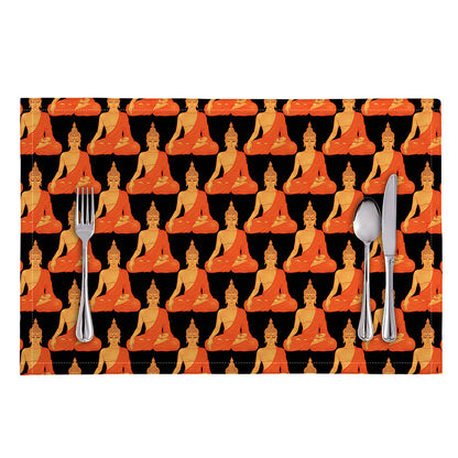 Gautama Buddha Pattern Print Placemat