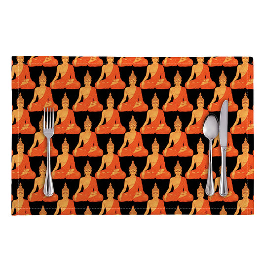 Gautama Buddha Pattern Print Placemat