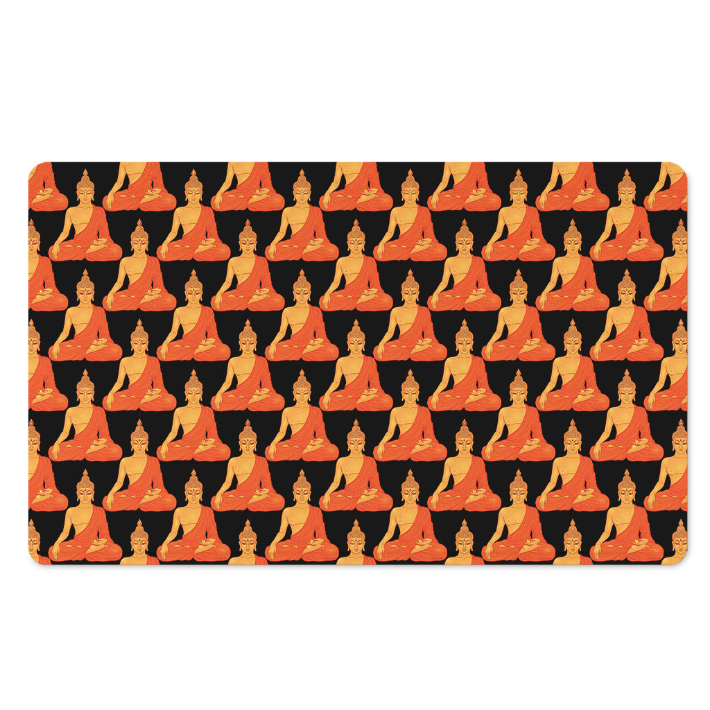 Gautama Buddha Pattern Print Polyester Doormat