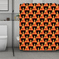 Gautama Buddha Pattern Print Polyester Shower Curtain
